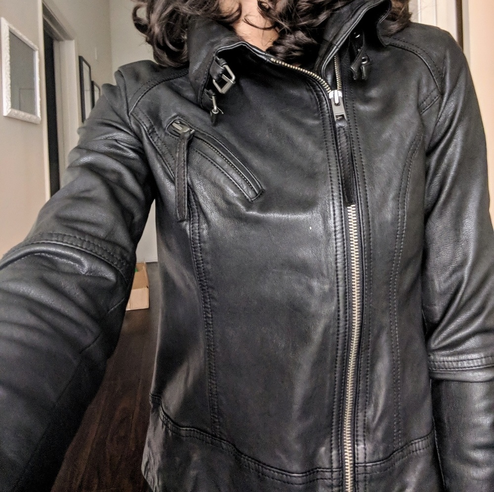 Like New Belvedere All Saints Black Leather Jacket